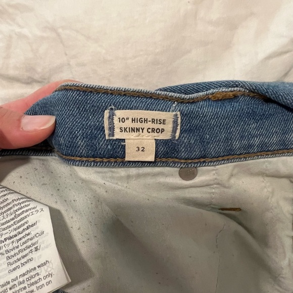 Madewell 10” High-Rise Skinny Crop size 32 - Picture 8 of 9